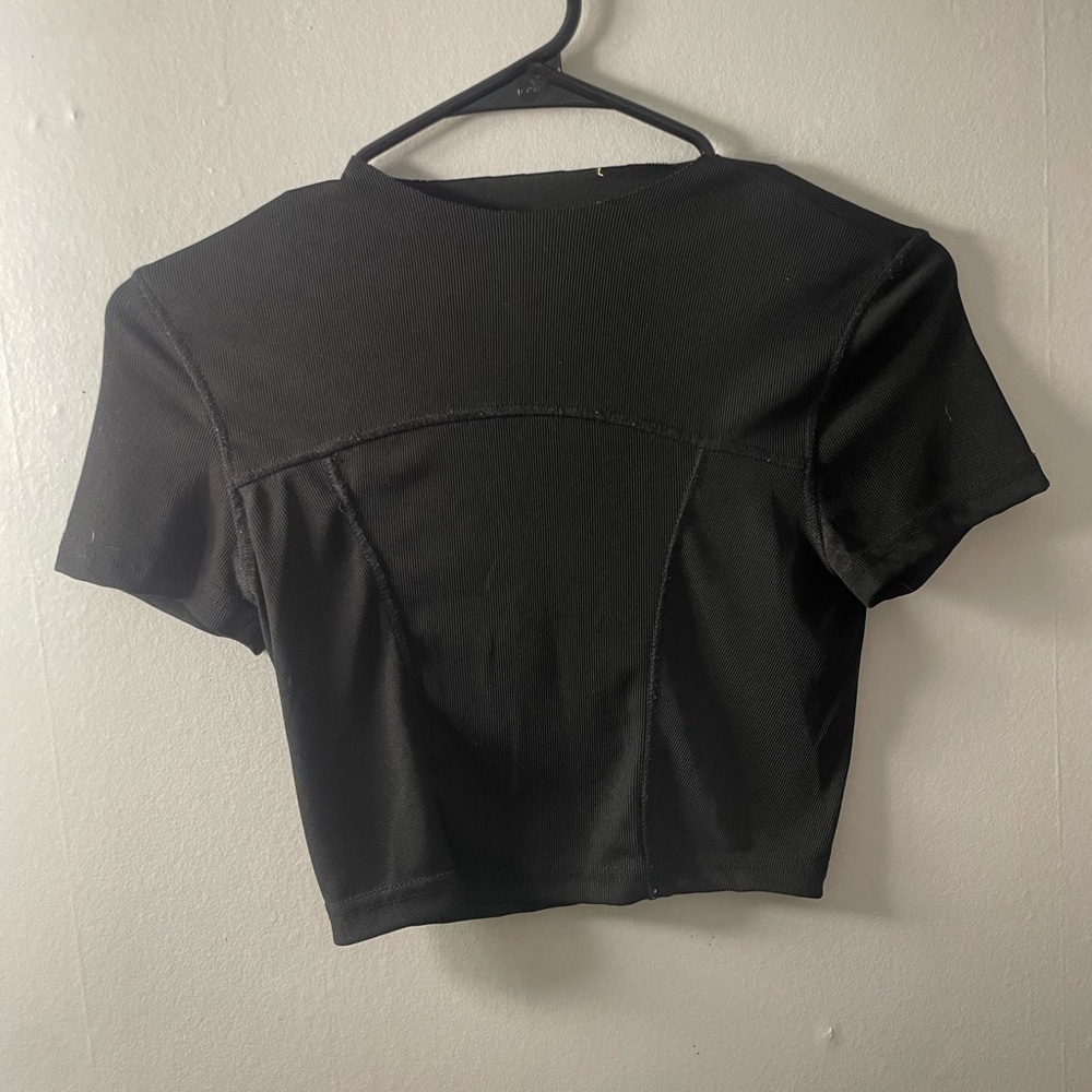Black Women's Crop Top